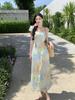 French Chiffon Flutter-Sleeve Slimming Fairy Dress