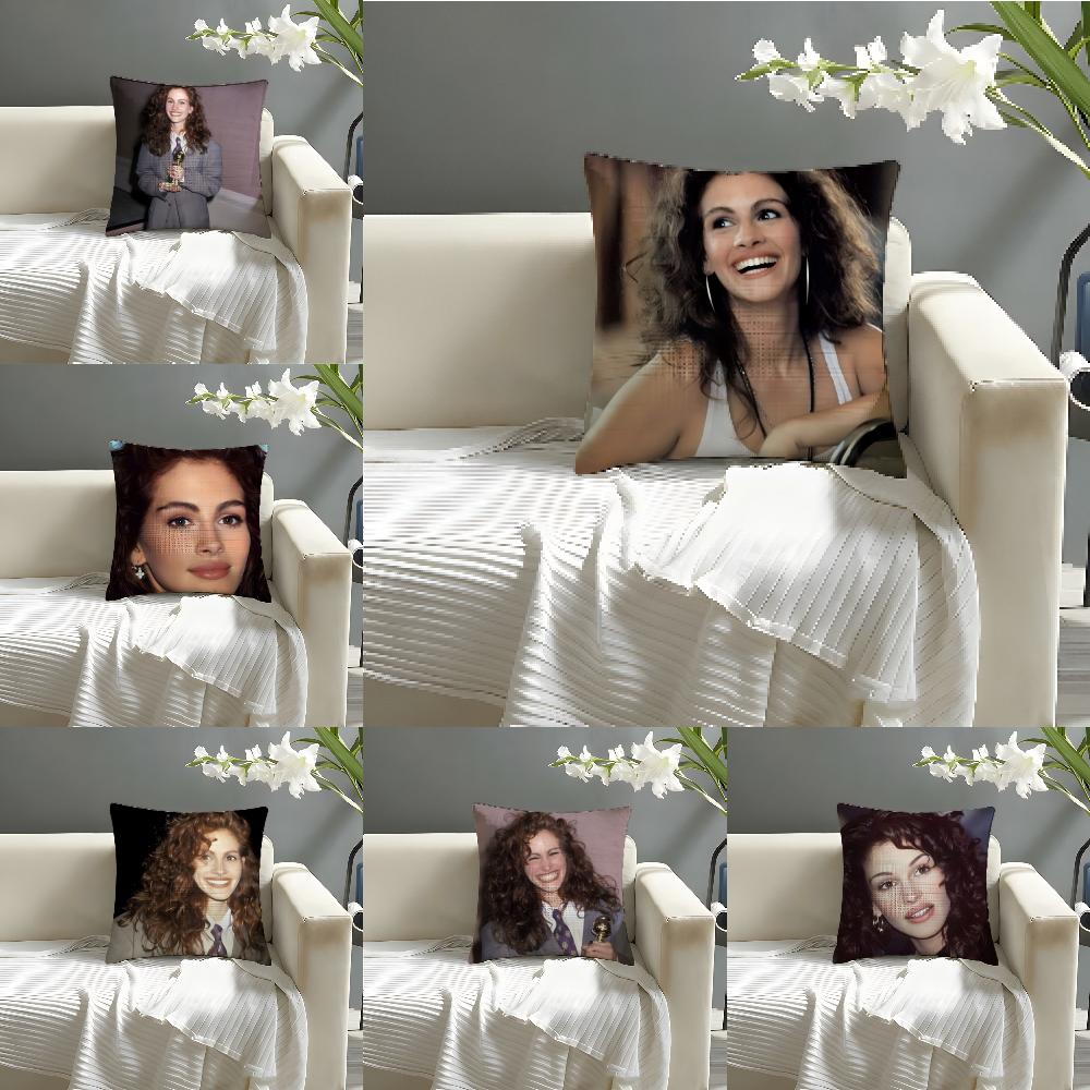 Hot American Actor J-Julia Roberts Pillow Case linen pillow case sofa home decor cushion cover cushion cove