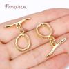 18K Gold Plated Oval Shape O Toggle Clasps,Fashion Bracelet/Necklace Connect Clasps For Jewelry Making DIY Accessories