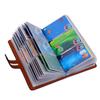 AVILMORE Card Case, Point Card Case, Credit Card Case, Card Holder, Large Capacity, Slim, Anti-Magnetic, Anti-Skimming, Holds 96 Cards (Brown)
