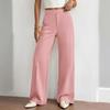 Women's Versatile Wide Leg Pants Business Casual Flattering Color for Work Commute