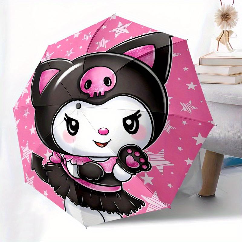 1pc Kawaii Cat with Stars Umbrella with Plastic Handle,Suitable for All Seasons Home Travel Outdoor UmbrellaSanlio131