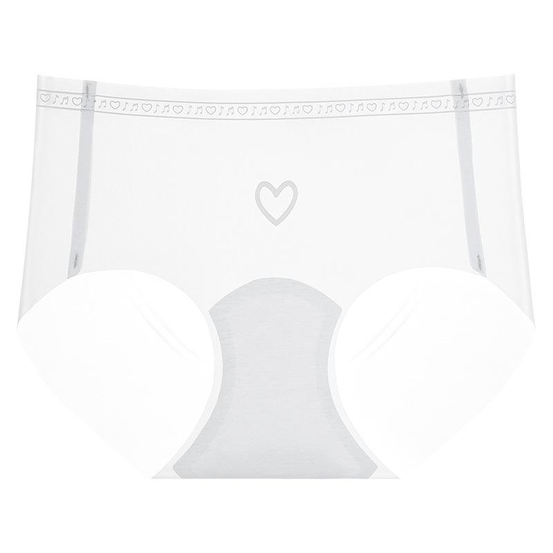 Girls Summer Love Comfortable Ice Silk A Piece of Non Trace Breathable Waist Triangle Briefs