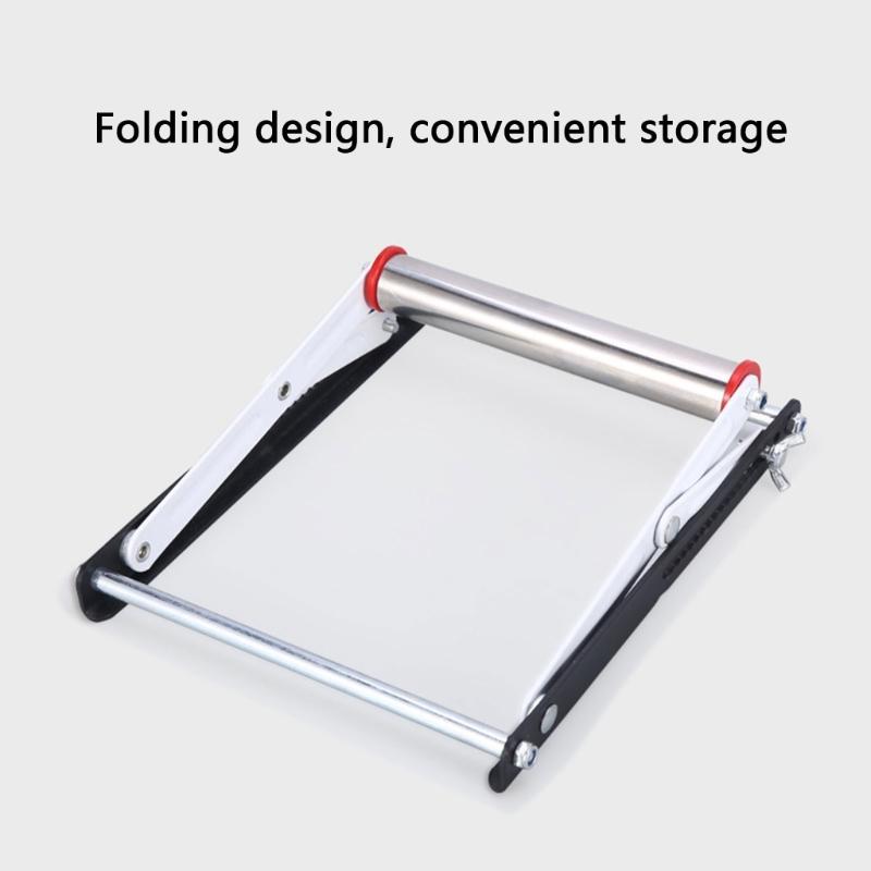 Kraftig Stål Justerbart Stödstativ För 55 135mm Rör Panel Hopfällbar Utrymmesbesparande Kapmaskin Stödstativ