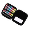 9pcs Plastic Handle Crochet Hooks Set Aluminum Hooks Crochet Hook Kit  For Arthritic Hands