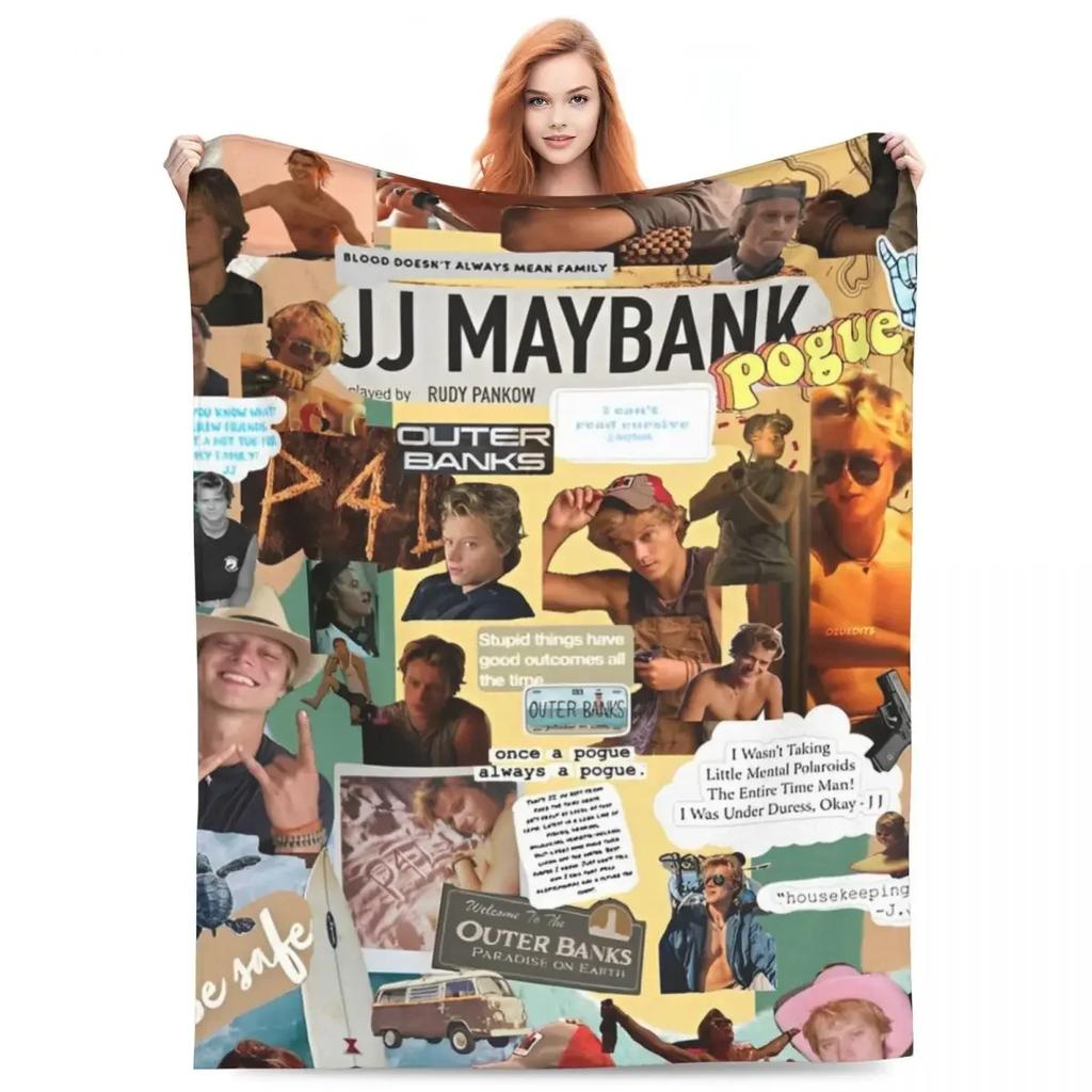 Manta Suave para Acampar JJ Maybank - Manta de Tiro Rudy Pankow Colcha de Franela Para Sala de Estar Estética Funda para Sofá Cama