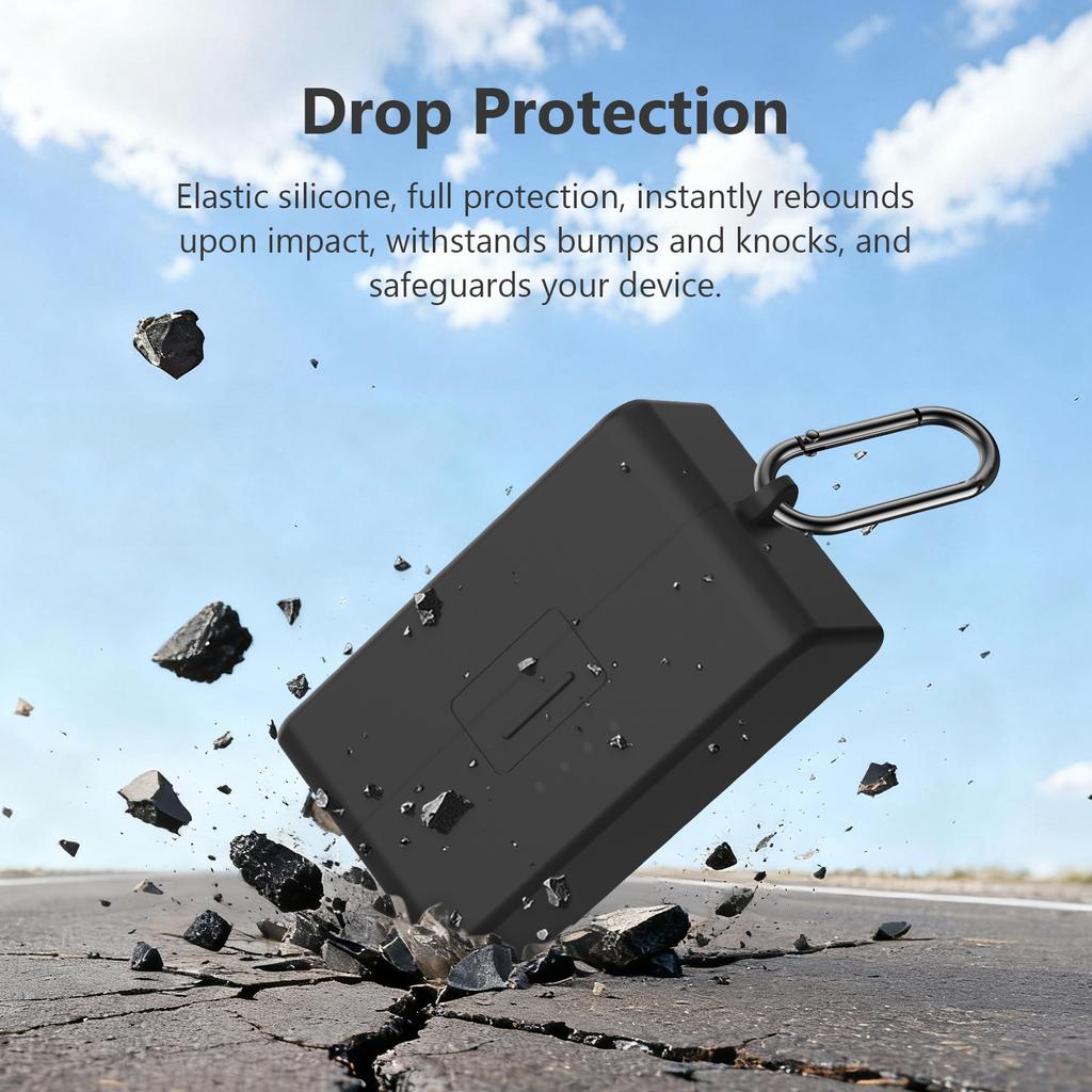 Shockproof Silicone Case For Mic 3 Microphone Charging Case Dustproof Protections Lightweight Easy Installation