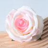 2 Pcs Realistic Artificial Rose Flower Heads Faux Silk No Stem Rose Heads