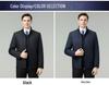 Men's Middle-Aged Business Casual Stand Collar Cotton Padded Jacket - Lightweight, Non-Iron, Warm Autumn/Winter Wear