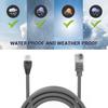 Mini Ethernet Cable, Mini Rectangular Satellite Dish Ethernet Cable Extension Replacement, Waterproof Outdoor Portable & 1200Mbps High Speed, Gray