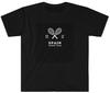 Retro Spanien Tennis Schläger T-Shirt Minimalistisches Vintage Trend T-Shirt Für Nostalgische Mode-Suchende Und Edgy Casual Style Enthusiasten