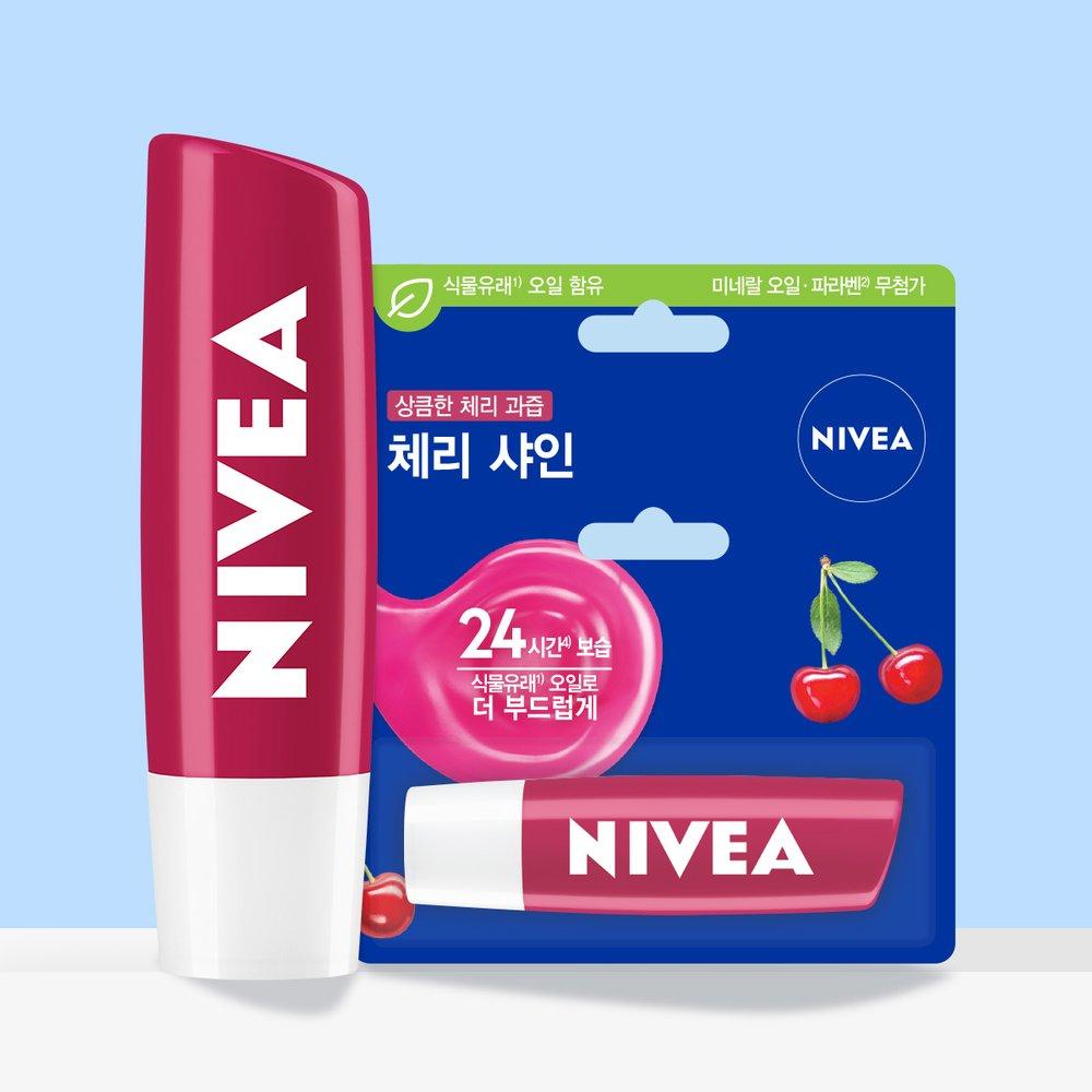 

[Nivea] Уход для губ Fruity Shine Вишня 4,8 г