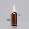 10Pcs Multi-use Squeeze Plastic Bottles Pointed Tip Screw Cap Leakproof Liquid Dispensing Container for Home Kitchen Salon Travel