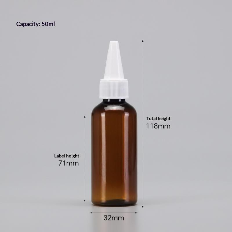 10Pcs Multi-use Squeeze Plastic Bottles Pointed Tip Screw Cap Leakproof Liquid Dispensing Container for Home Kitchen Salon Travel