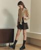 Zero Street Mocha Pleated Skirt / Brown