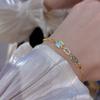 Delicate Stylish Oval Crystal Bracelet for Women Vintage Multi Color Rice Bead Bracelet Set Girls Party Jewelry Accessory