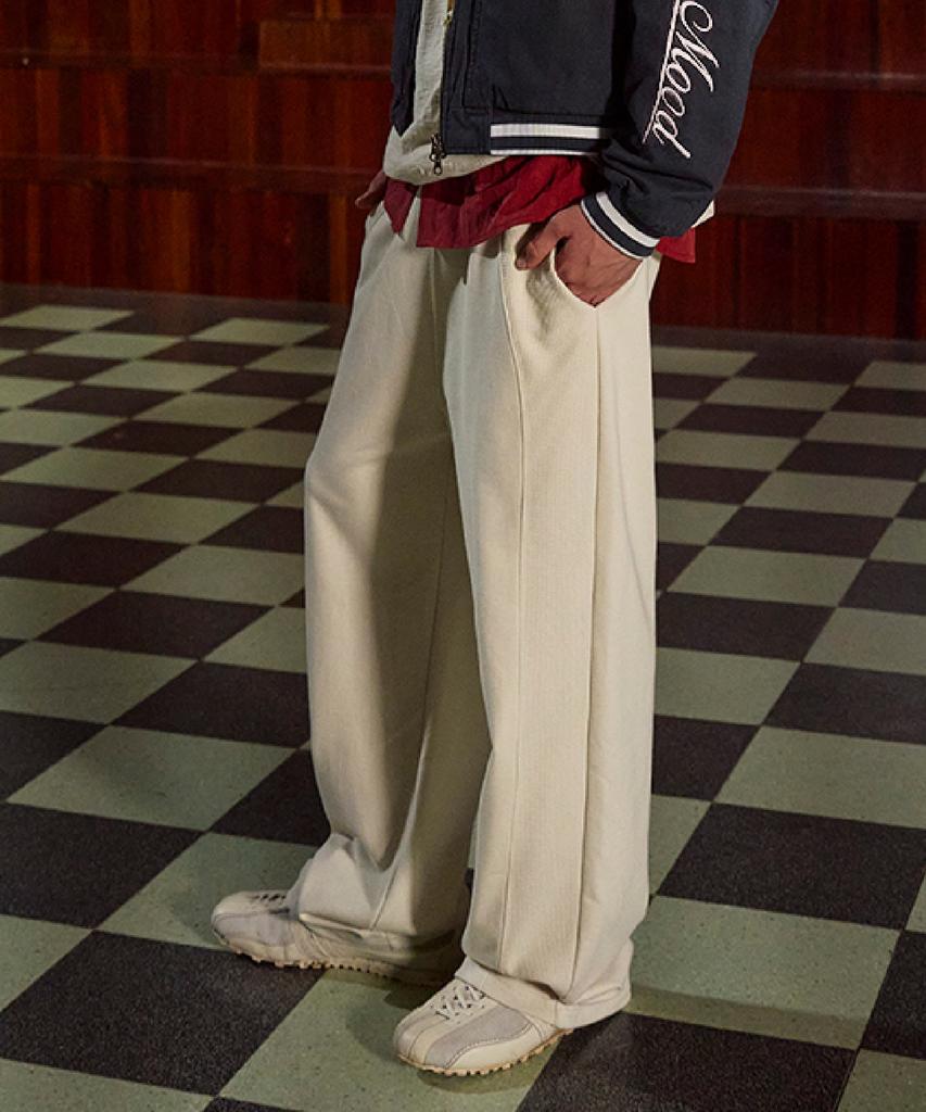 Seteo Panel Track Pants Cream