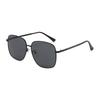 Simple Square Full Rim Metal Frame Comfortable Lightweight UV400 Sunglasses for Unisex Anti-Slip Temples High Quality