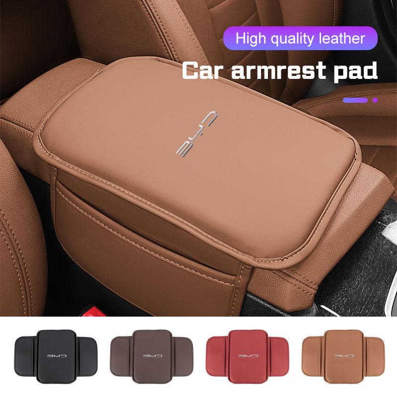 Car Center Console Armrest Pad Leather Protector for BYD Song Plus Yuan Pro Tang EV F0 F3 Seal U DMi Han Qin Dolphin All Models