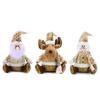 Tabletop Doll Santa Claus Doll Realistic Christmas Elk Plush Toy  Christmas Atmosphere