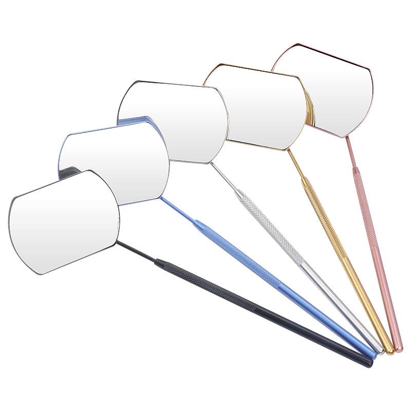 Stainless Steel Handheld Eyelash Inspection Mirror