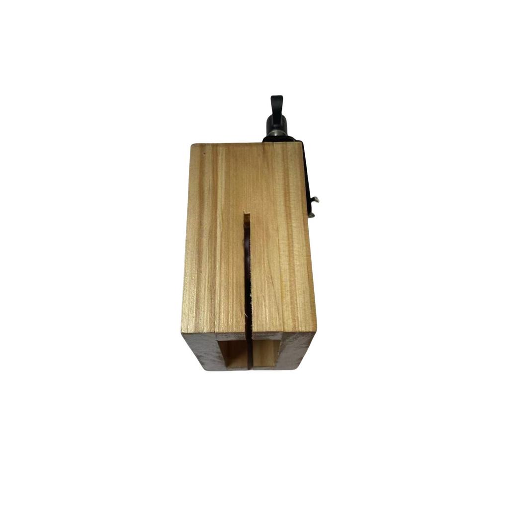 Solid Wood Bangzi Percussion Block with Cowbell Attachment