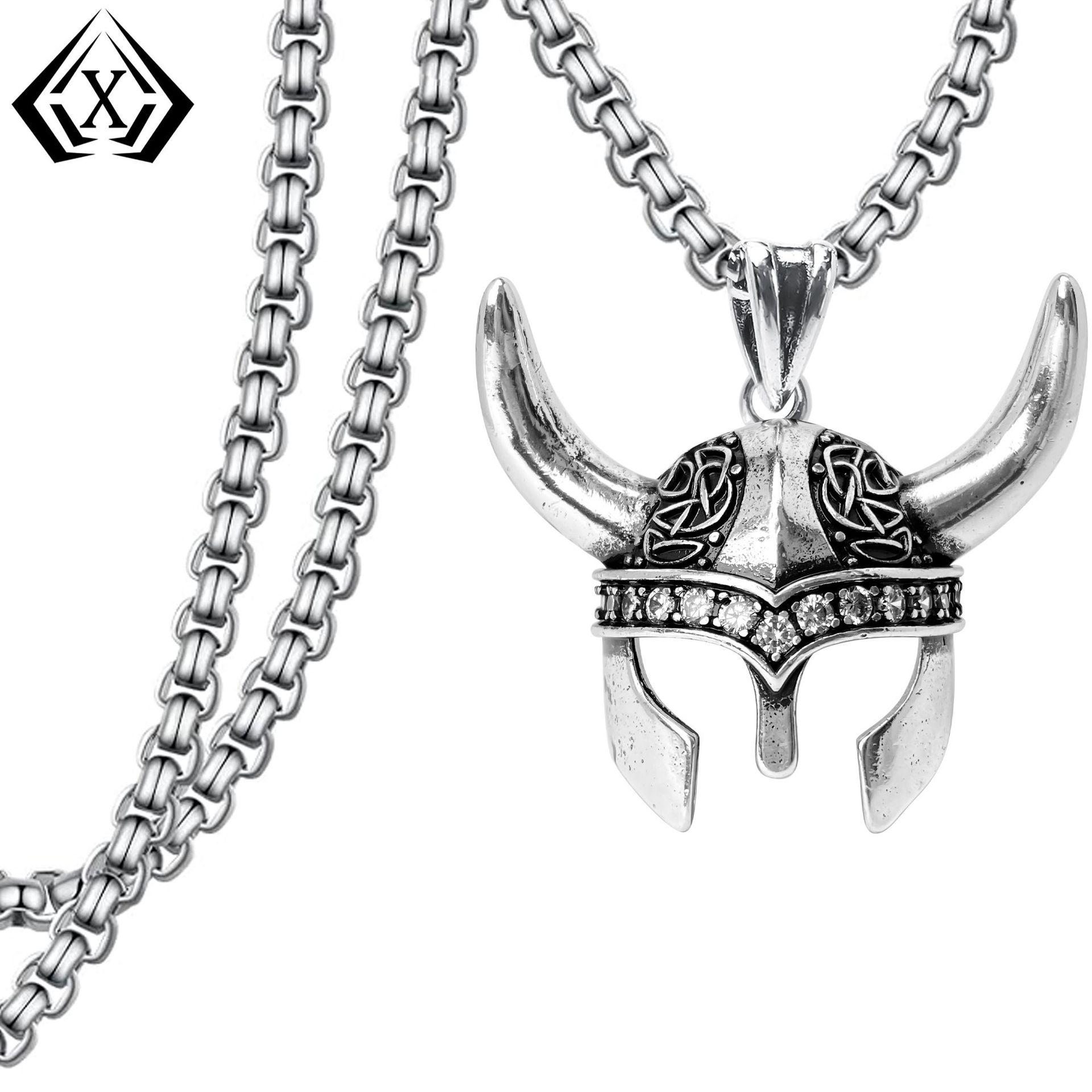 Панк Готический Шлем Подвеска Ожерелье - Дерзкий, Темный Стиль