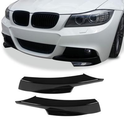 Car Front Bumper Lips Bumper Corner Spoiler Splitters Lower Bumper Protector for E90 M Sport LCI Sedan 2009‑2012 Car Accessories