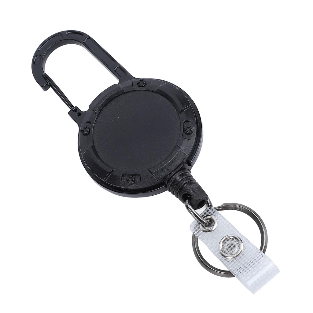 Retractable Keychain Professional Thickened 1mm Stainless Steel Wire Rope Prevents Lost Carabiner