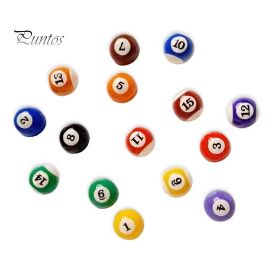 Memo Note Photo Holder 15Pcs/Set Mini Billiard Ball Fridge Magnet, 3D Pool Decorative Locker Magnet Holder, for Whiteboard Refrigerator Door