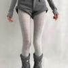 Essential Polka Dot Pattern Pantyhose Cotton Material Comfortable Tights Ribbed Texture Fashion Leggings