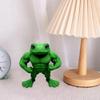3D Printed Muscle Frog Statue PLA Standing Frog Figurine Home Office Desktop Decoration Ornament Fitness Enthusiasts Gift