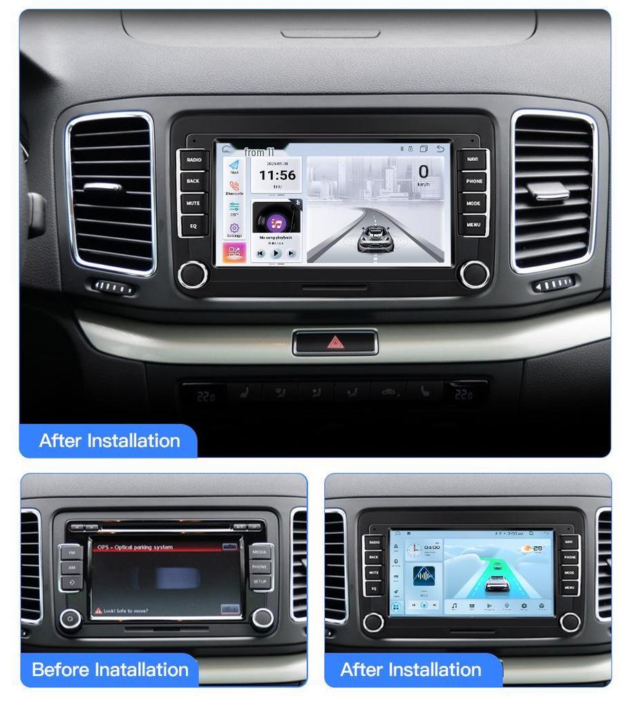 Seat Altea/Altea XL Car Central Control Navigation System with Reversing Camera and Radio