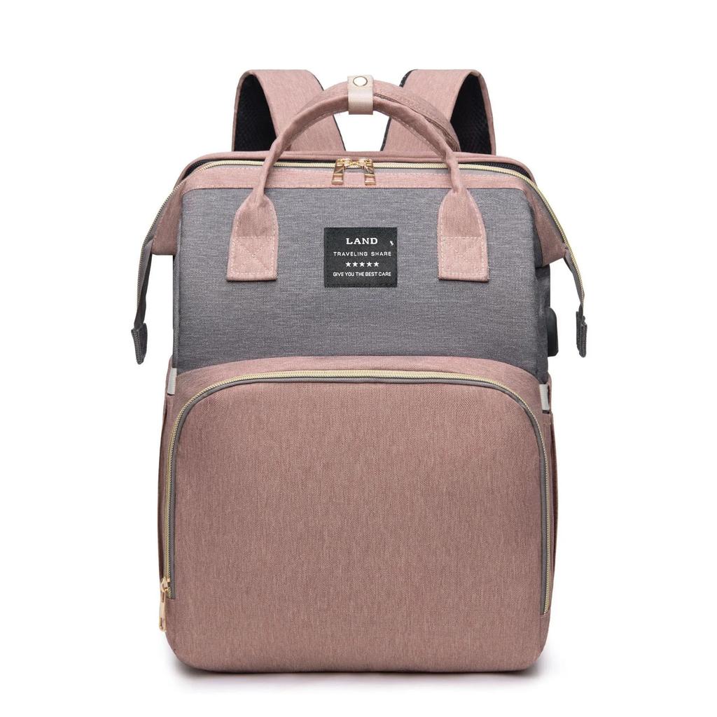 New Multifunctional Mother and Baby Bag Mom Bag Bottle Backpack Folding Sleeping Changing Bag Diaper Backpack