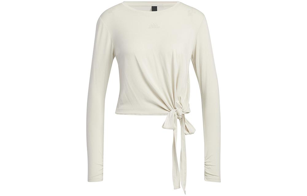 Adidas Crop Tops Women s White Crew Neck Moderate HR8397 M