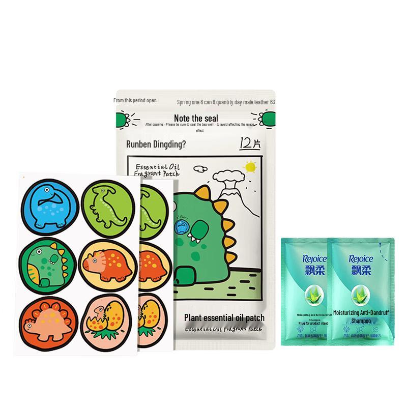 

Rejoice Moisturizing Anti-Dandruff Shampoo & Runben Dinosaur Patches Bundle