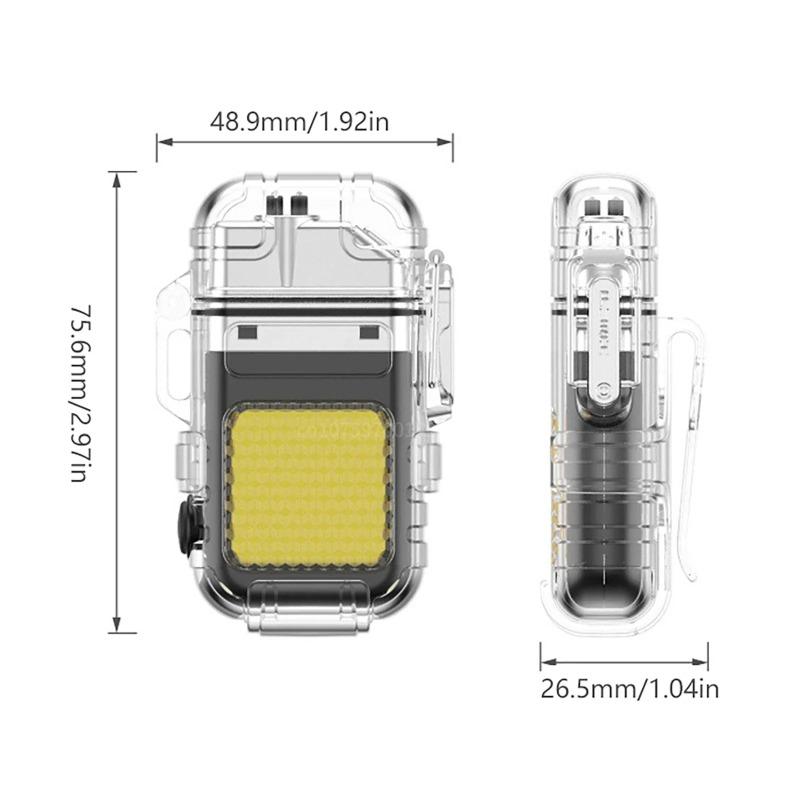 Waterproof and Windproof Flashlight USB Rechargeable Portable Outdoor Camping Lighting Tool Men's Gift Surprise Gift