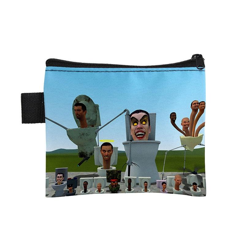 3d Cross-border Game New Product Skibidi Toilet Cute Student Card Wallet Coin Purse Small Bag