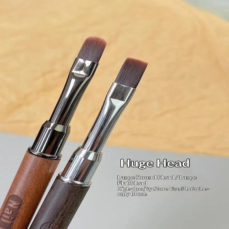 Wood Gel Painting Brush Nail Construct Acrylic Brush For Manicure DIY Builder Tool Brush Pen Professional Gel False Tip Pen
