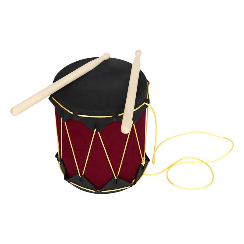 Double Sided Hand Drum Orff Percussion Instrument Indian Drum Tambourine Children Musical Toy Gift for Adults Kids 1