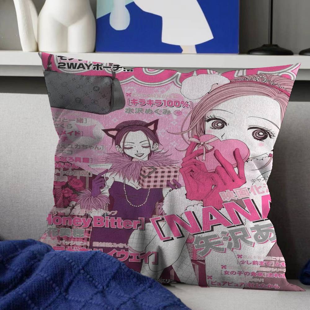 Anime NANA Pillow Anime Pillow Sofa Bed Head Pillow Cover Cushion Cover 45x45 cm Fashion