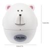 Portable Cute Cartoon Animal Bear Shape Kitchen Cooking Mechanical Timer AlarmWhite