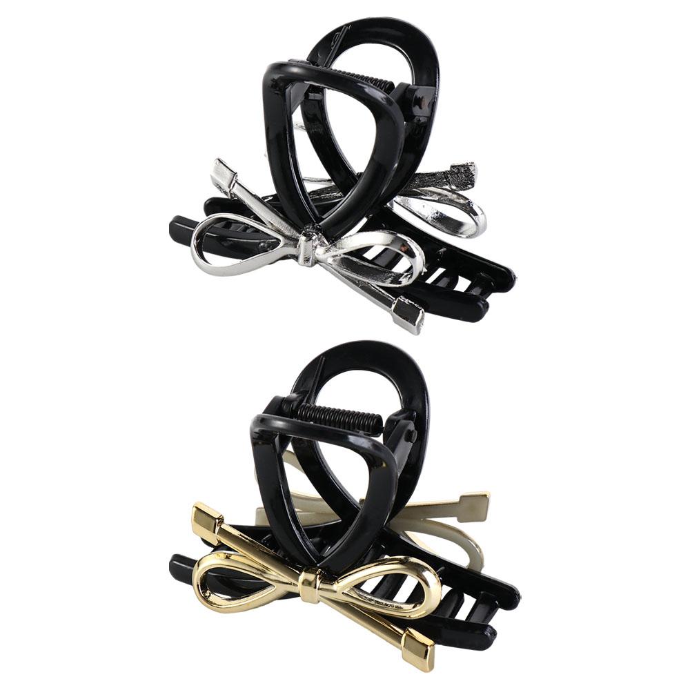 Ins Metal Bow Claw Clip Korean Style Bow Crab Clip Elegant Bow Hair Claw  Party
