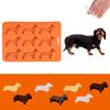 Dog Ice Cube Tray 9-hole Puppy Ice Cube Mold Dachshund-Shaped Silicone Mold