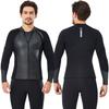 2MM Wetsuit Set: Split Long Sleeve Top & Diving Pants for Cold Protection, Snorkeling, Sailing & Surfing