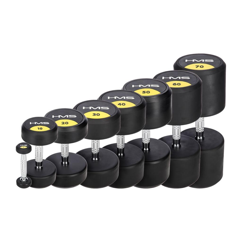 Rubber-coated Dumbbell 10kg HG PRO HMS