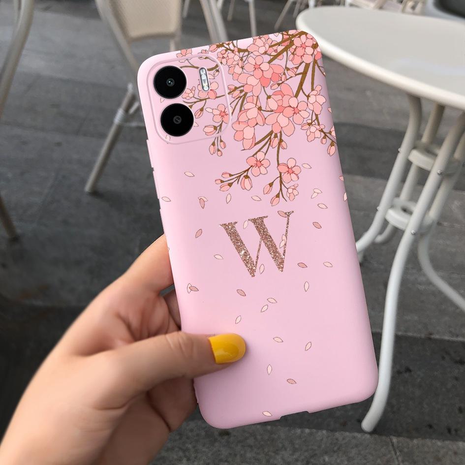 For Xiaomi Redmi A2 Plus 2023 Case Cute Letters Crown Painted Cover Soft TPU Funda For Redmi A2+ Xiomi Redmi A2 A2Plus 4G Cover