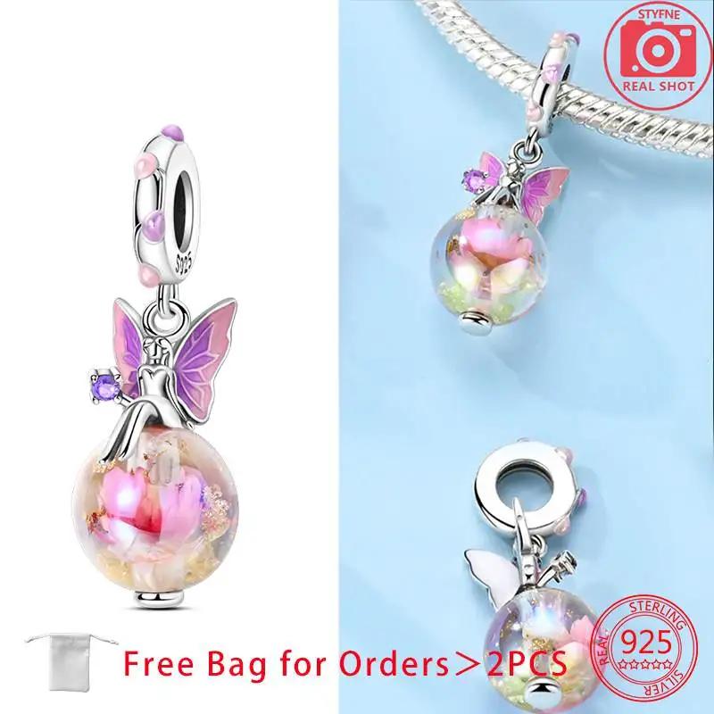 Orginal Copper Heart Wings Charm For Bracelet Bead Jewelry Charm For Woman Making Fine Jewelry Gift Diy Accesory