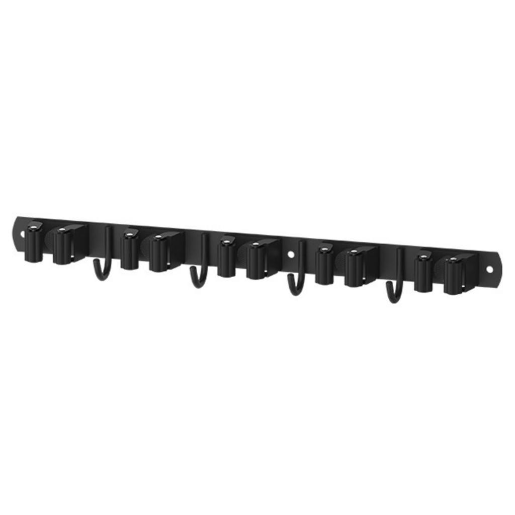 5 Clamp 4 Hook Wall Mounted Storage Organizer For Bikes Garden Tool Garage Space Saving Metal Hooks