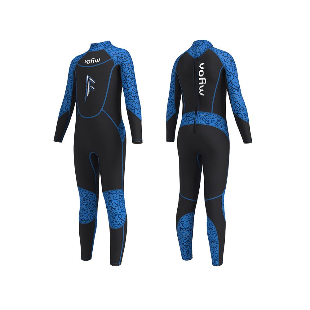 Children's 3.5mm Warm Velvet One-Piece Diving Suit for Surfing